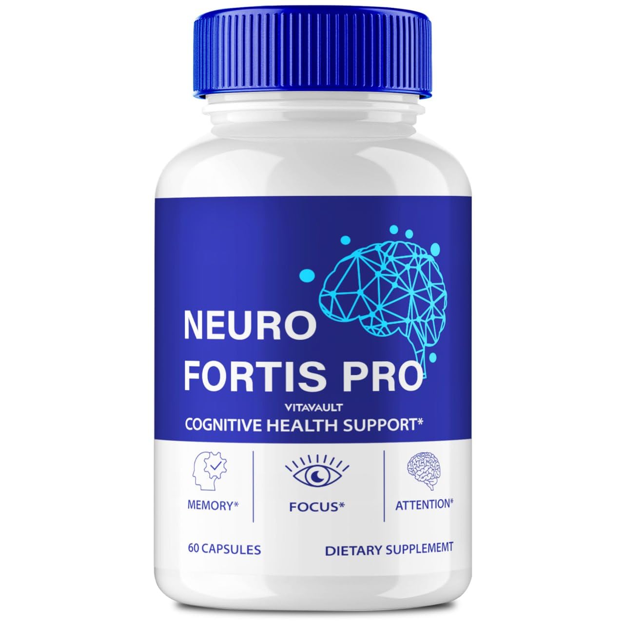 Vitavault Neuro Fortis Pro Brain Supplement, 60 Capsules