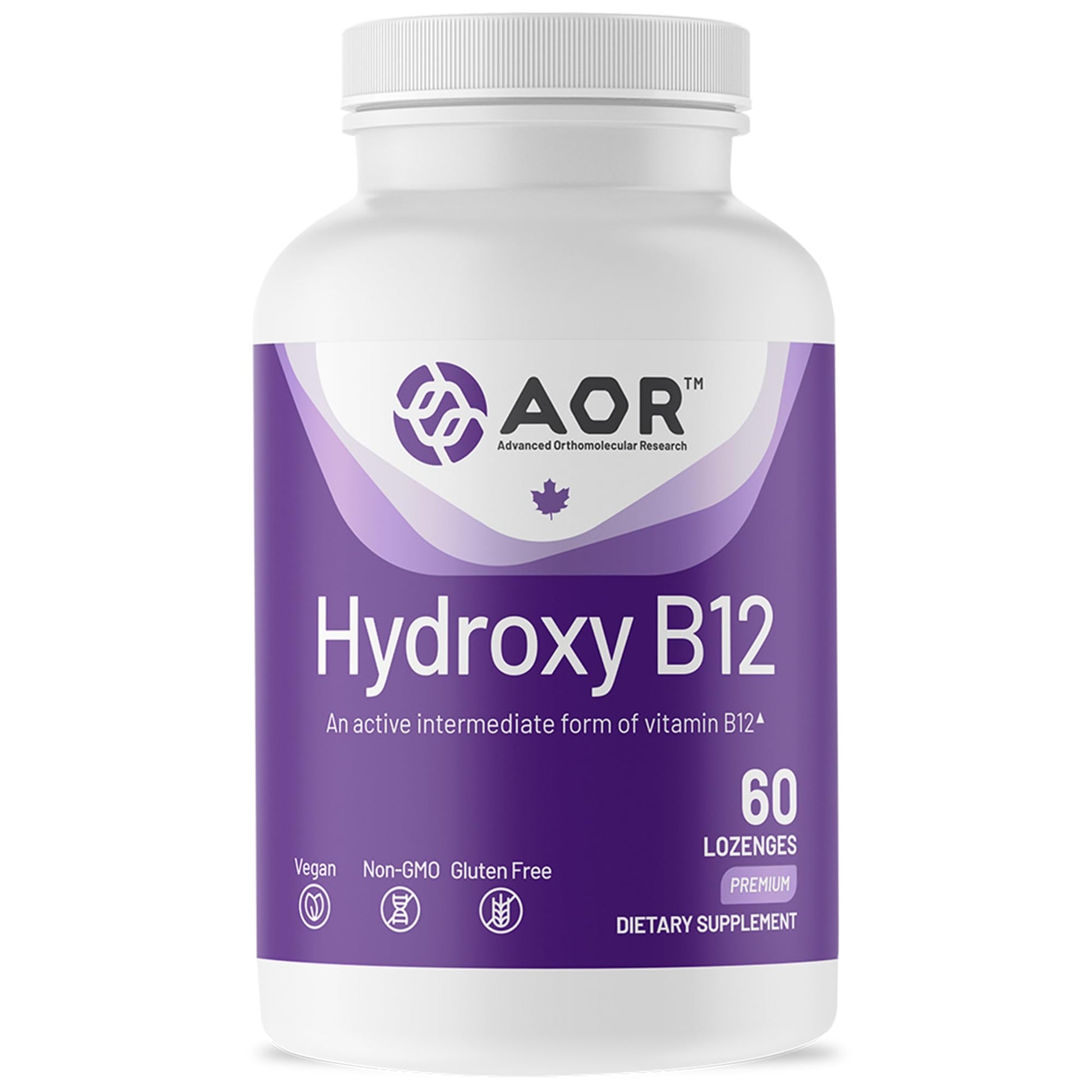 AOR Hydroxy B12 1000mcg Lozenges, 60 Count