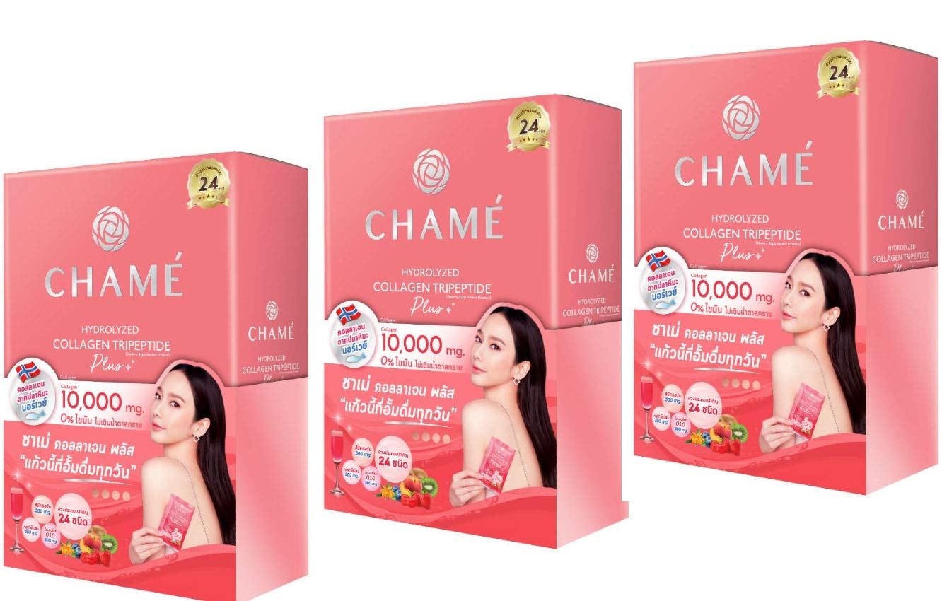 Chame Hydrolyzed Collagen Tripeptide Plus Powder, 30 Sachets