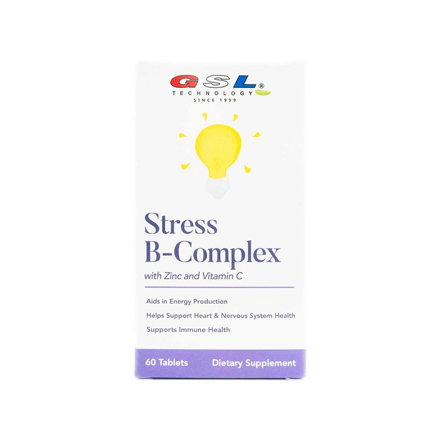 GSL Technology Vitamin B-Complex Tablets, 60 Count