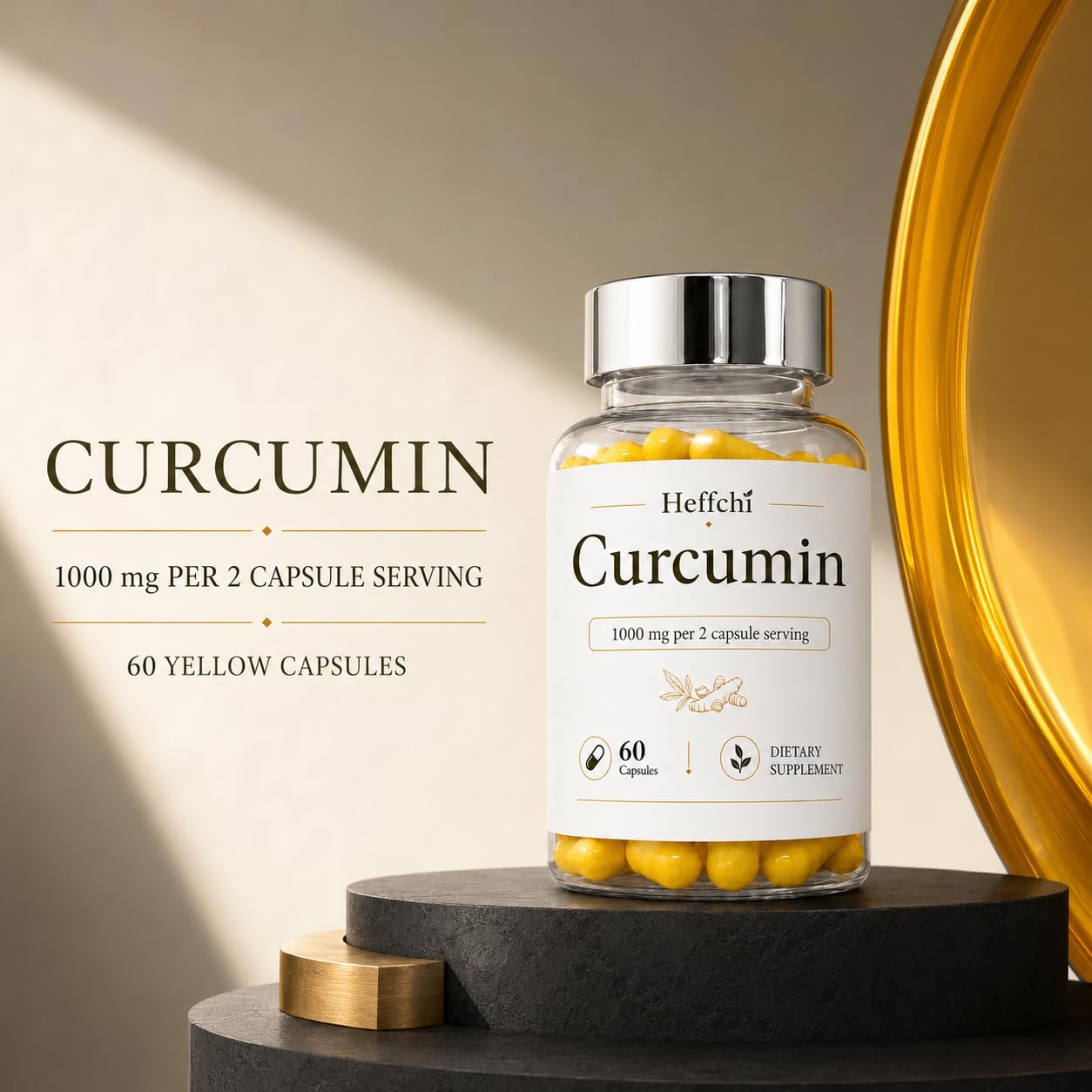 Heffchi Curcumin Capsules 60 Count