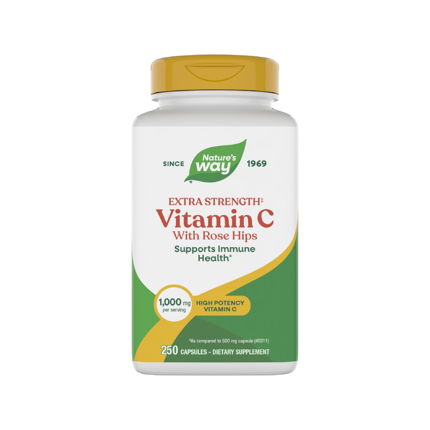 Nature's Way Vitamin C with Rose Hips Extra Strength Capsule 250 Count
