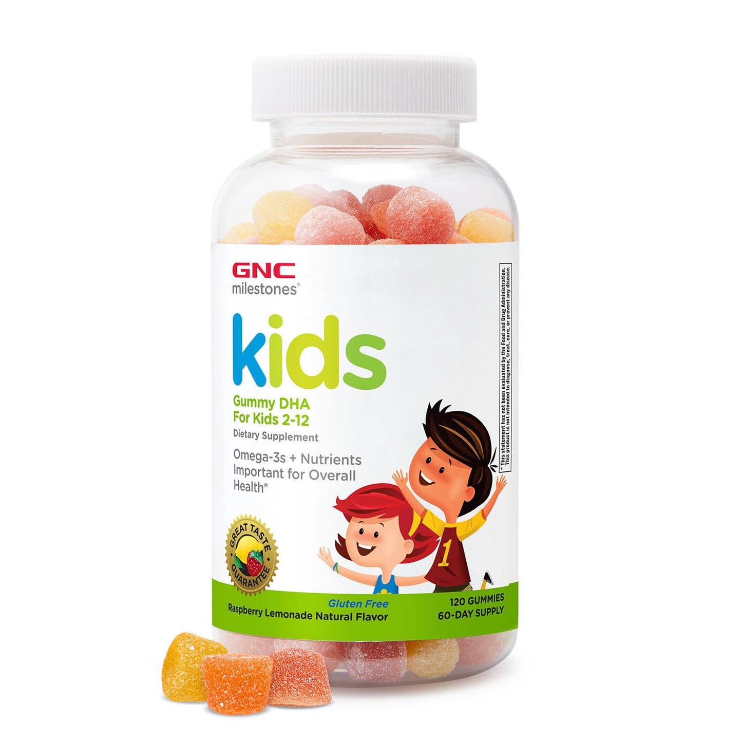 GNC Milestones Kids DHA Gummies 120 Count