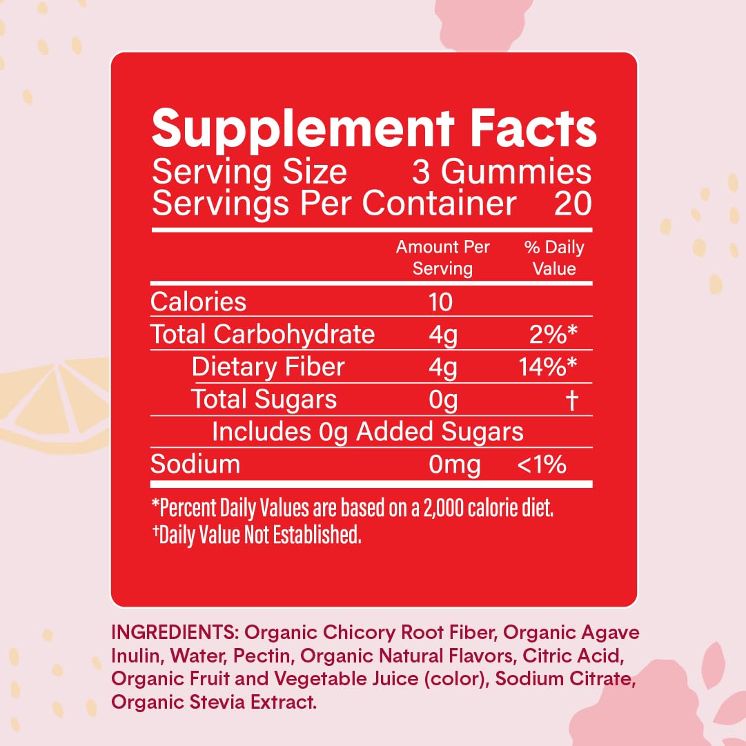 Bellway Super Fiber Powder + Fruit, Raspberry Lemon Super Fiber 2 Gummies