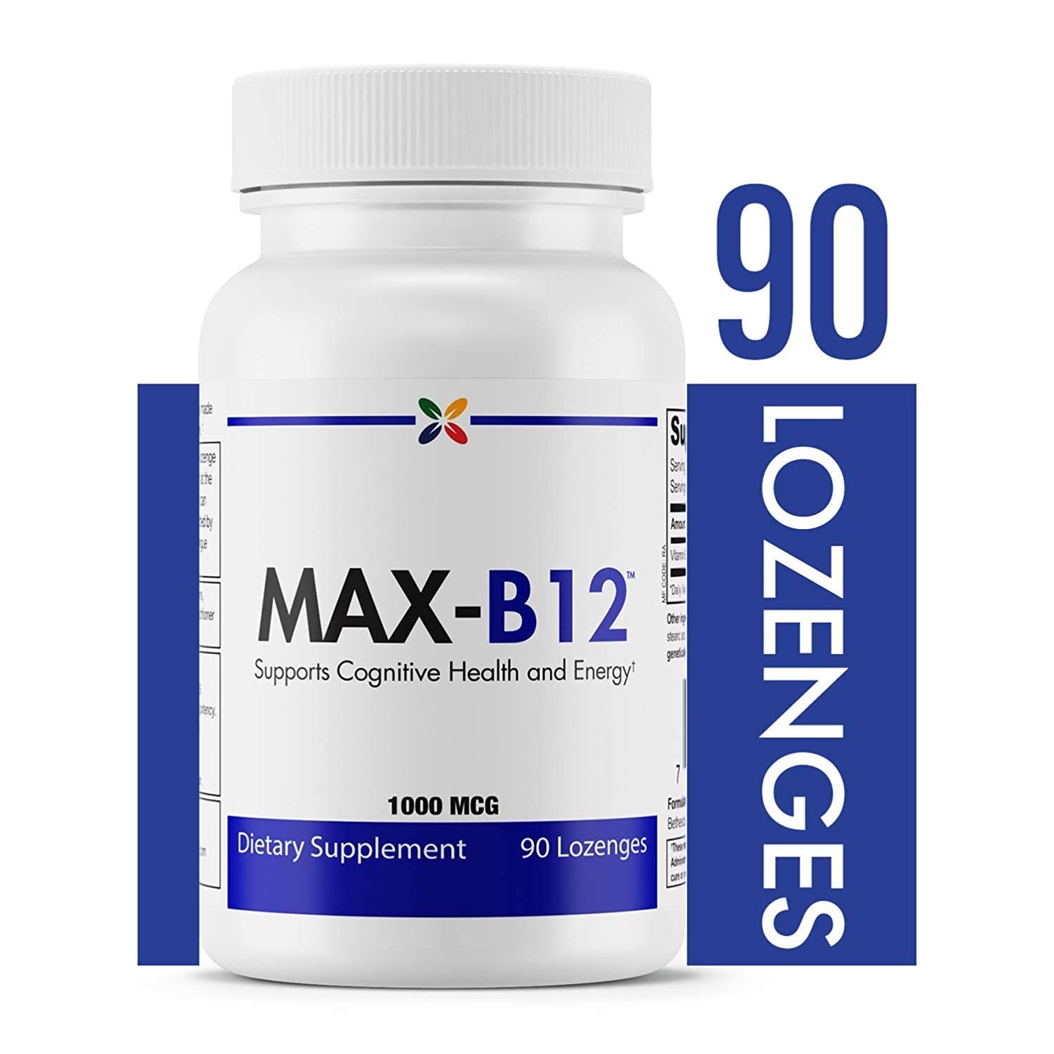 Stop Aging Now MAX-B12 Lozenges 1000 mcg 270 Count