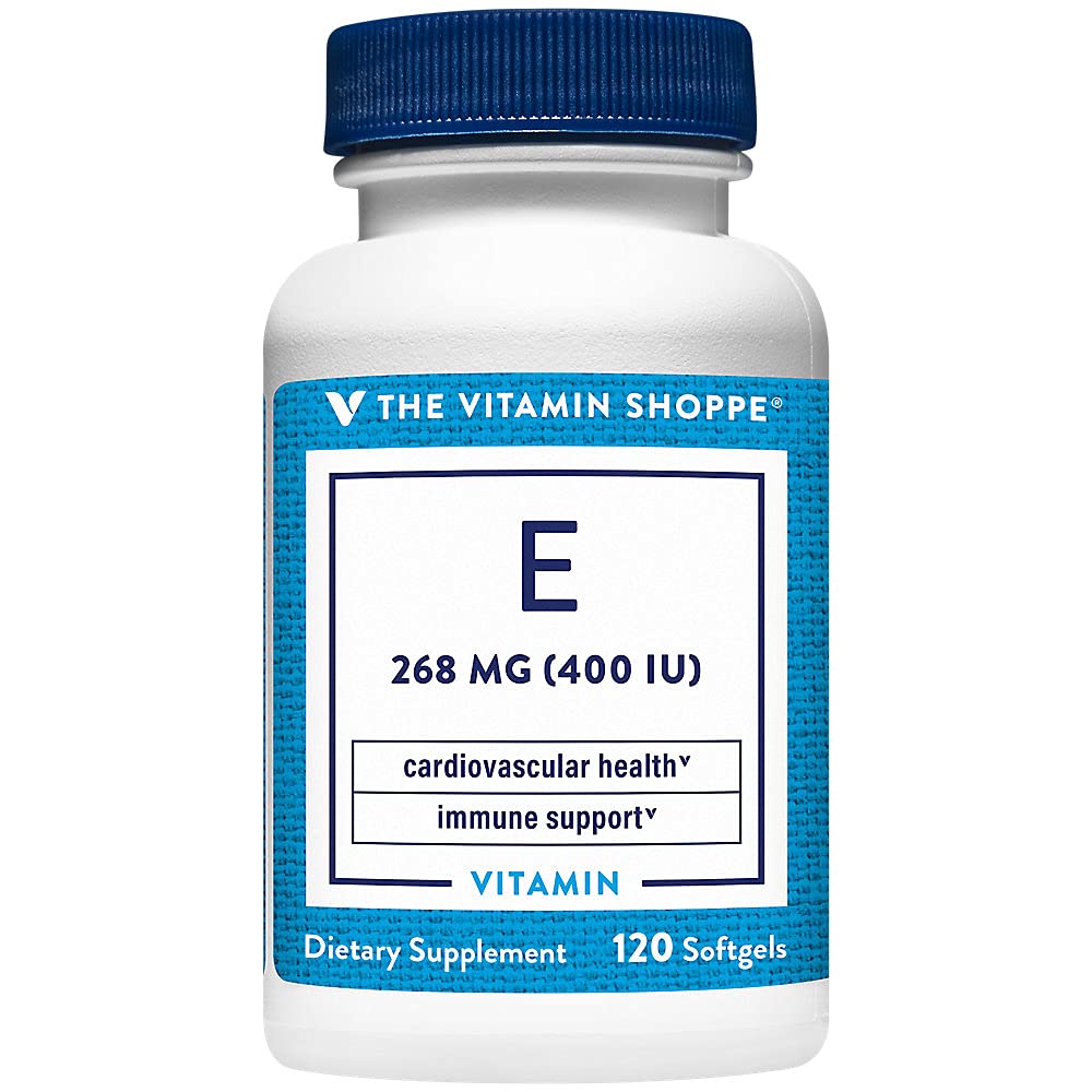 The Vitamin Shoppe Vitamin E 400IU Softgels, 120 Count