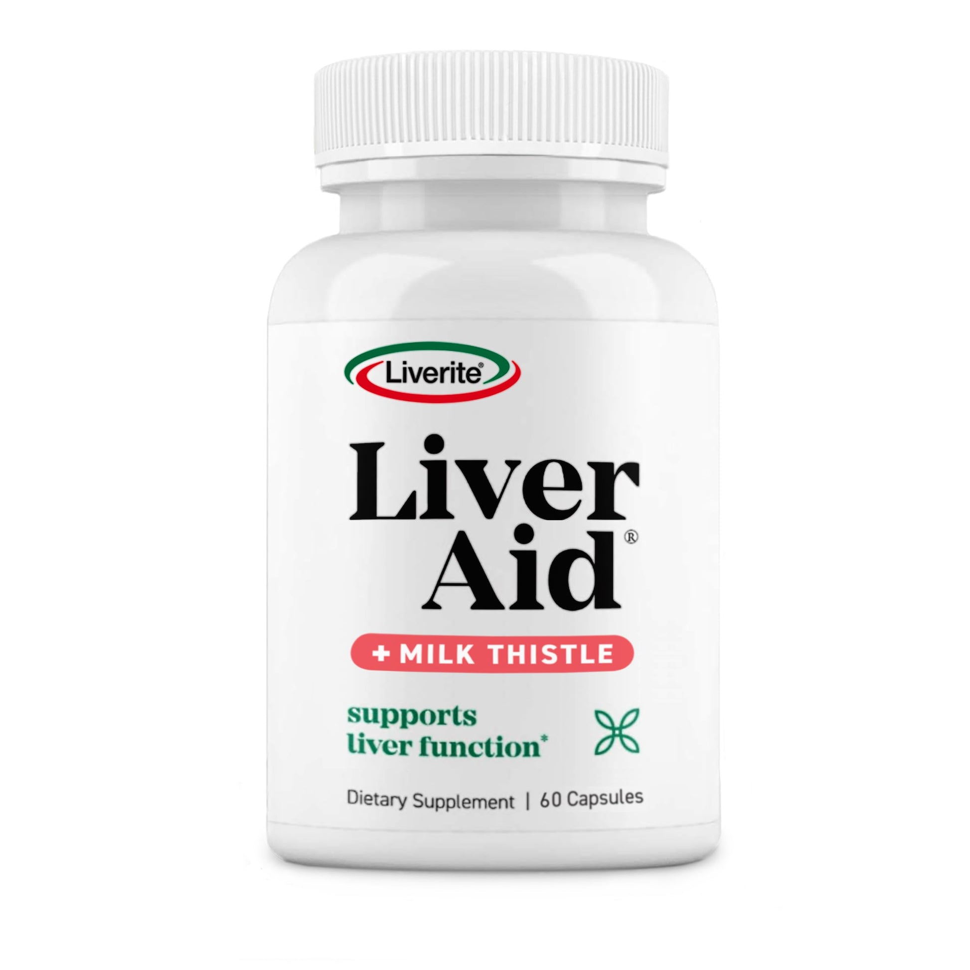 LIVERITE Liver Aid with Milk Thistle Capsules, 60 Count
