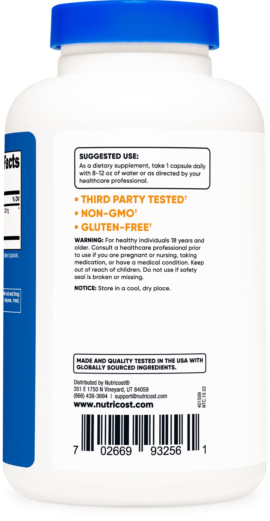 Nutricost Milk Thistle Extract 480 Capsules