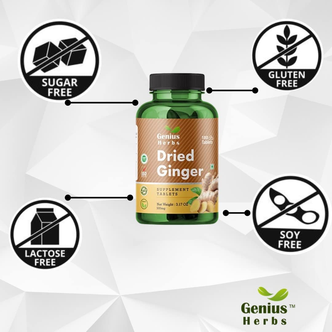 Generic Dried Ginger 500mg, 180 Tablets
