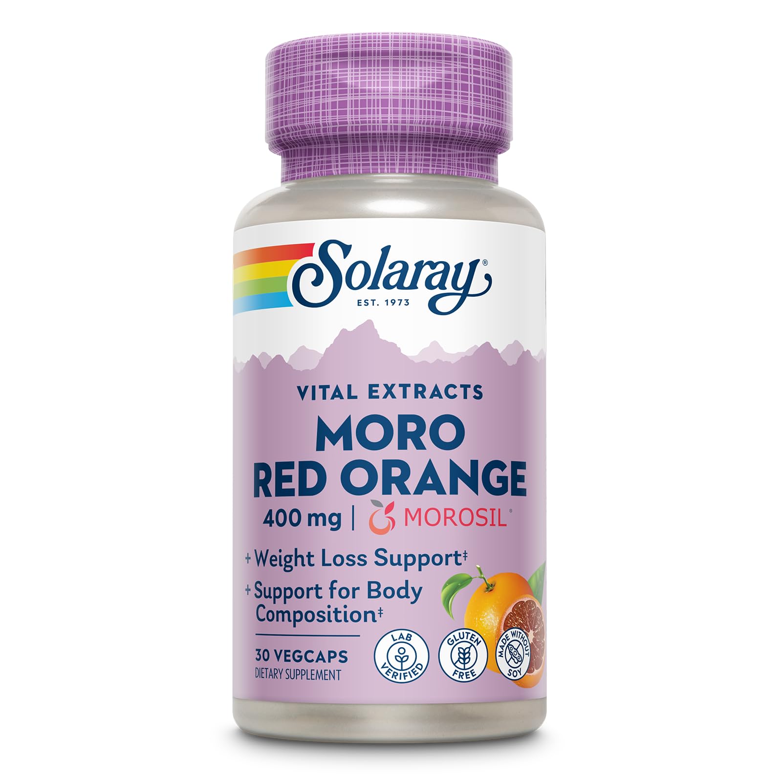 Solaray Moro Red Orange Morosil Capsules, 30 Count