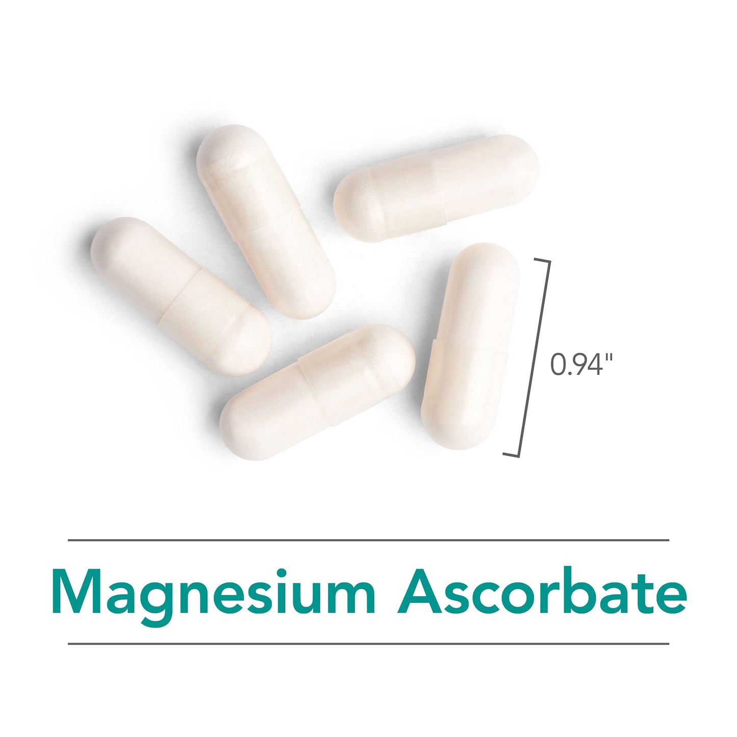 Allergy Research Group Magnesium Ascorbate - Buffered Vitamin C Supplement Capsules, 100 Capsules