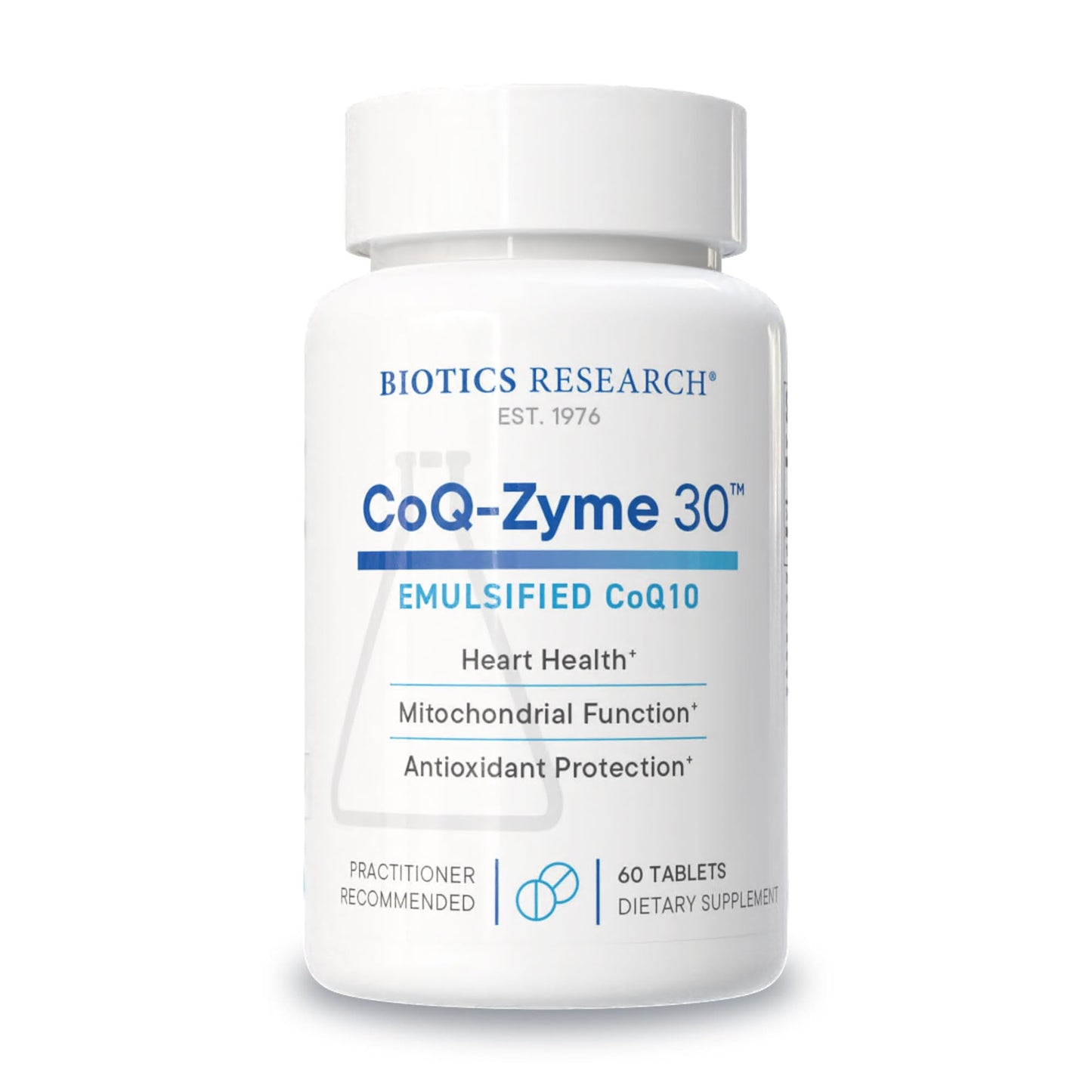 BIOTICS RESEARCH CoQZyme 30 mg Emulsified CoQ10 Tablets, 60 Count