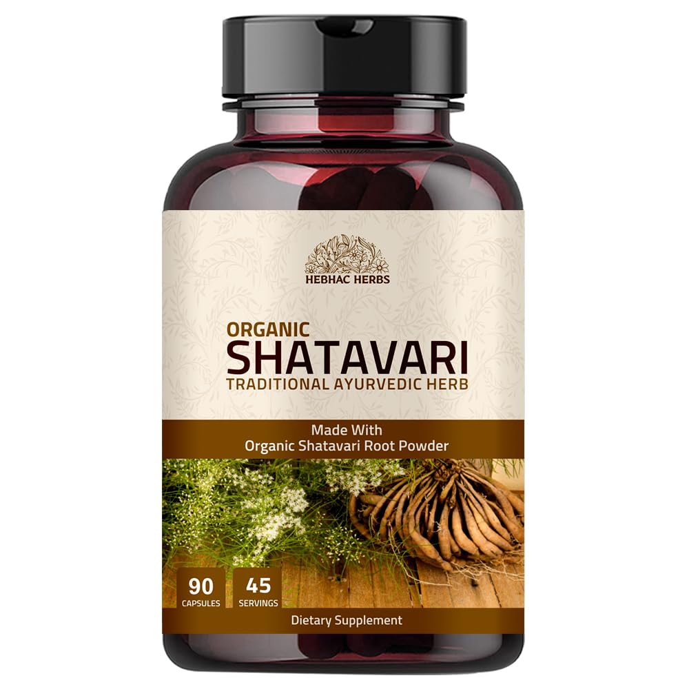Hebhac Herbs Shatavari Capsules 1000mg, 90 Count