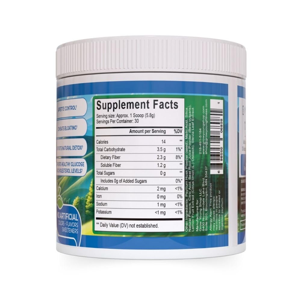 Grow Young Fitness Slim Fiber Supplement Strawberry Fiber Powder 6.13 Ounce
