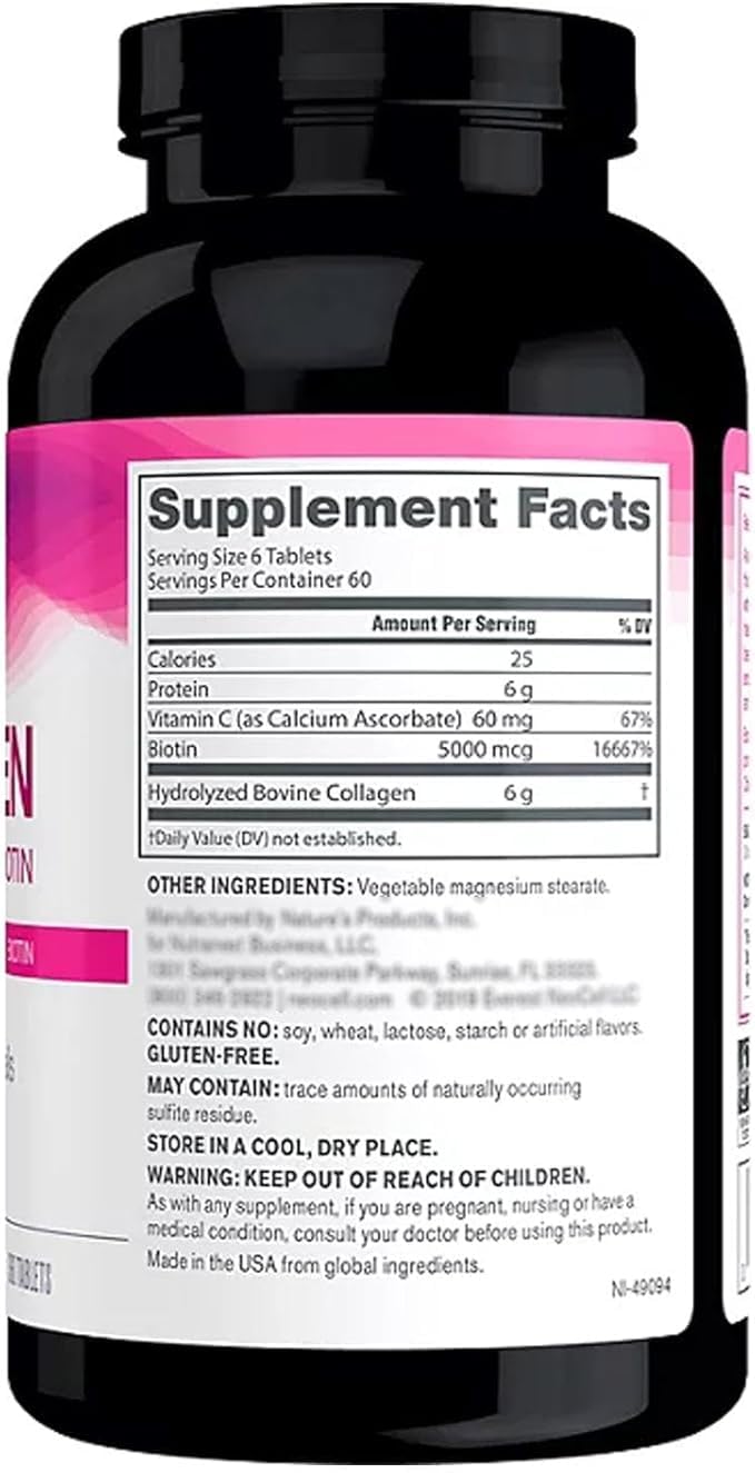 GENERIC Super-Collagen + Vitamin C & Biotin for Healthy Skin, Hair, Nails & Joint Support, 1 Tablet