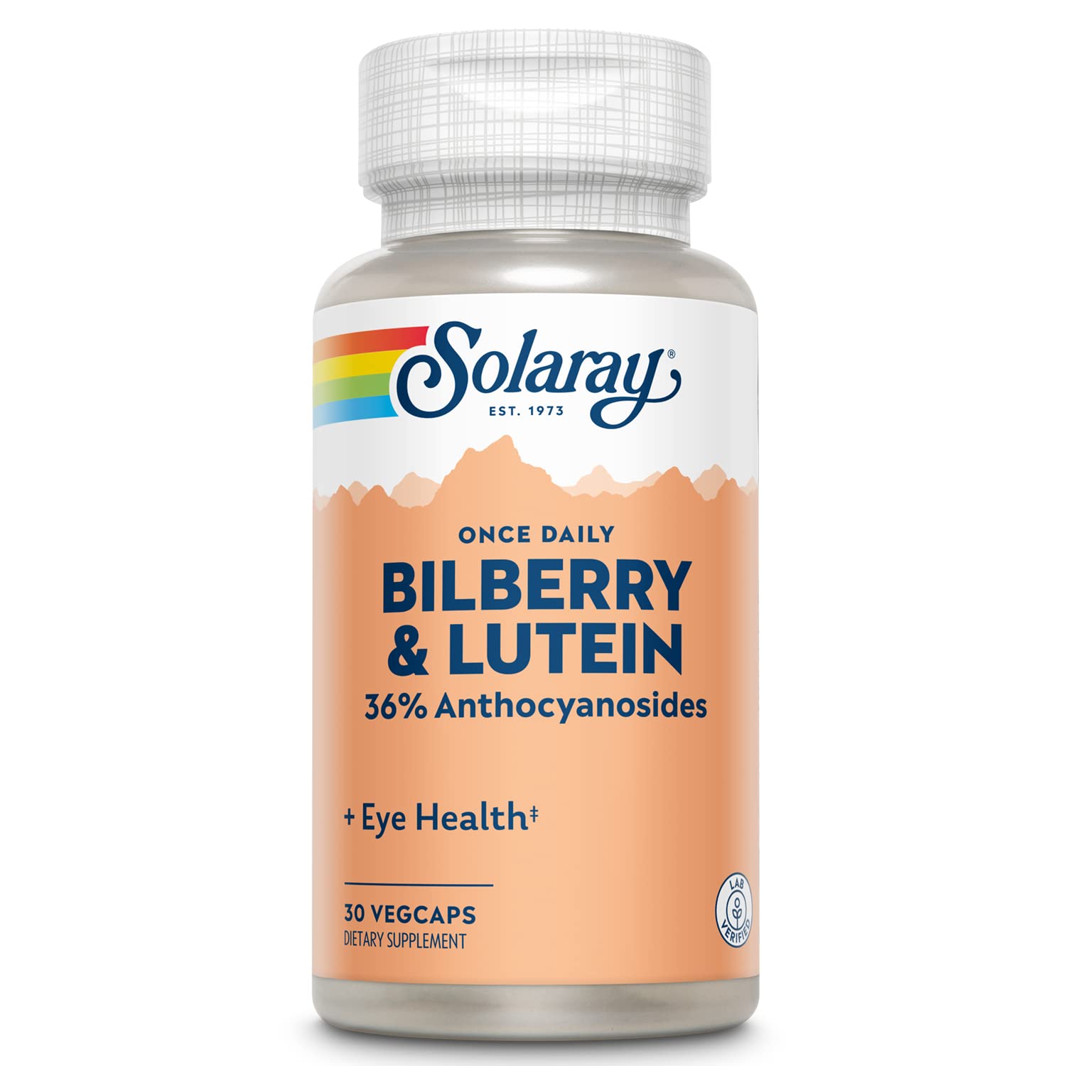 SOLARAY Bilberry & Lutein 160 mg Capsule, 30 Count