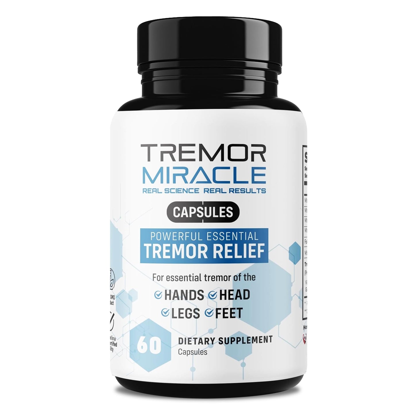 Real Science Nutrition Tremor Miracle Capsules 60 Capsules