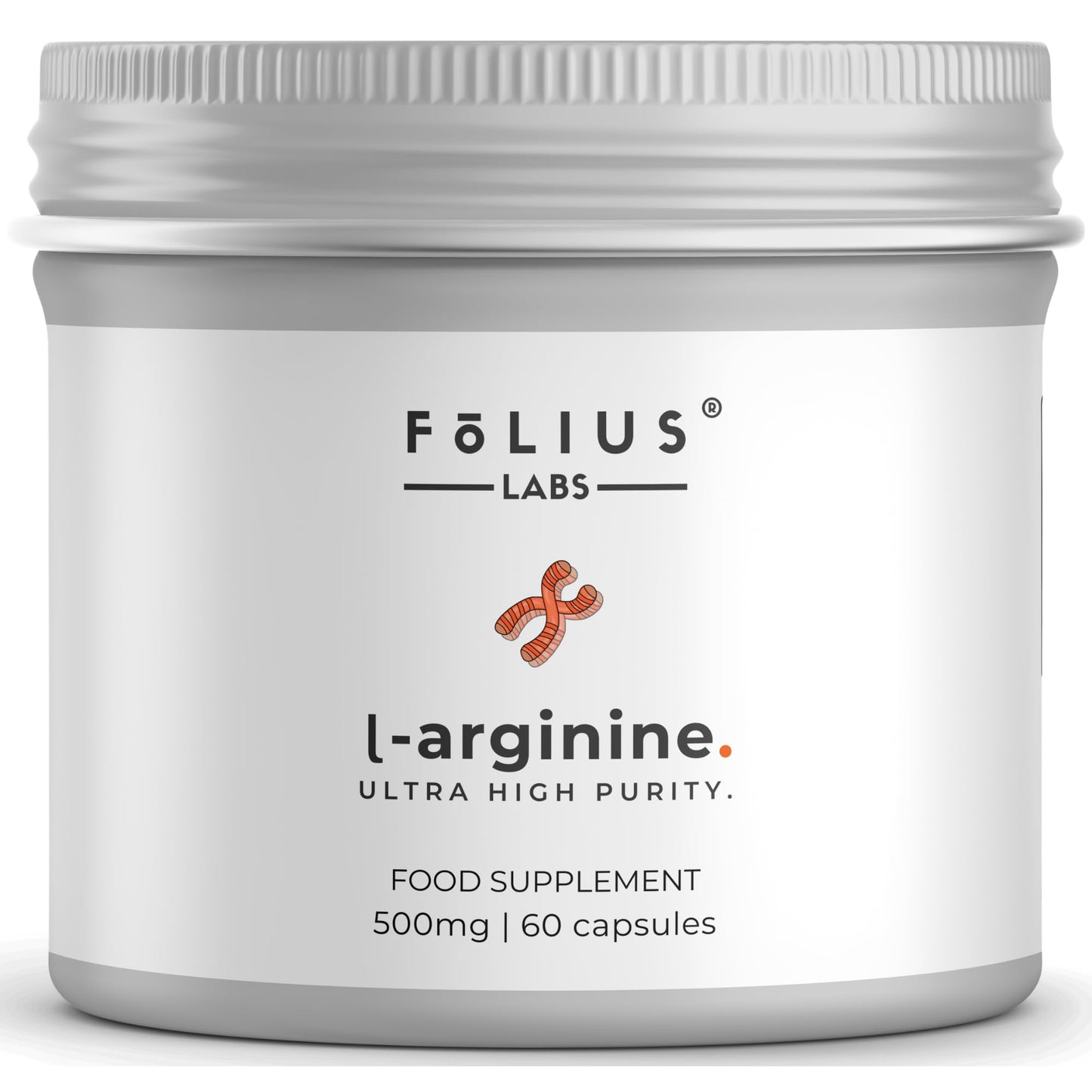 FOLIUS LABS L-Arginine 1000mg Supplement for Men and Women Capsules, 60 Count