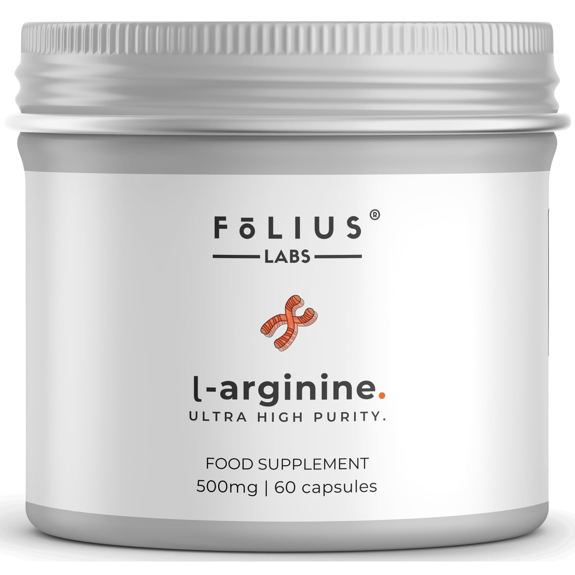 FOLIUS LABS L-Arginine 1000mg Supplement for Men and Women Capsules, 60 Count