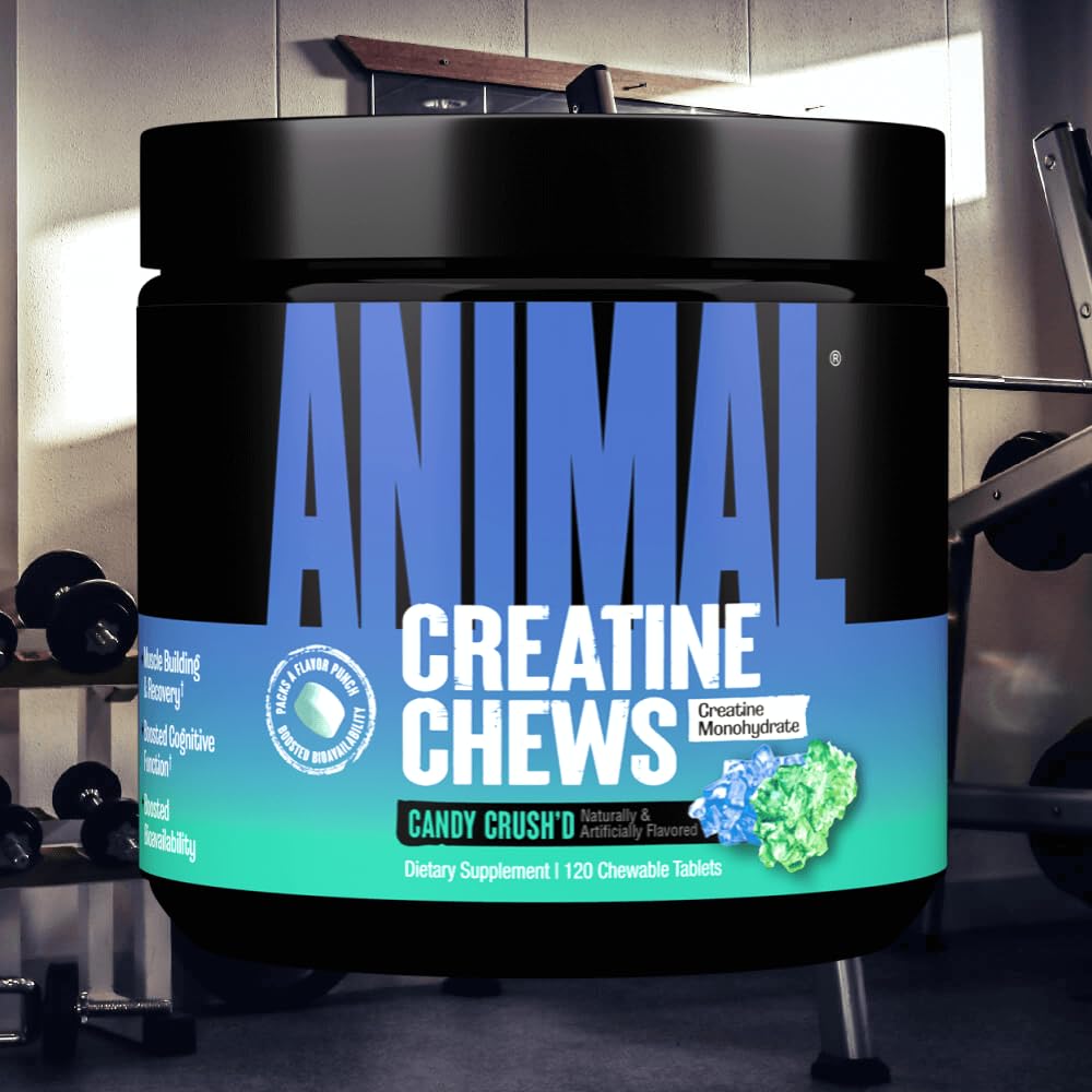 Animal Creatine Chews Chewable Tablets, 120 Count