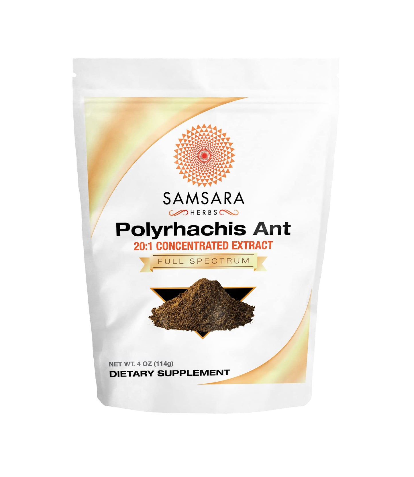 Samsara Herbs Polyrhachis Black Ant Extract Powder, 20:1 Concentrated Extract, 4 oz