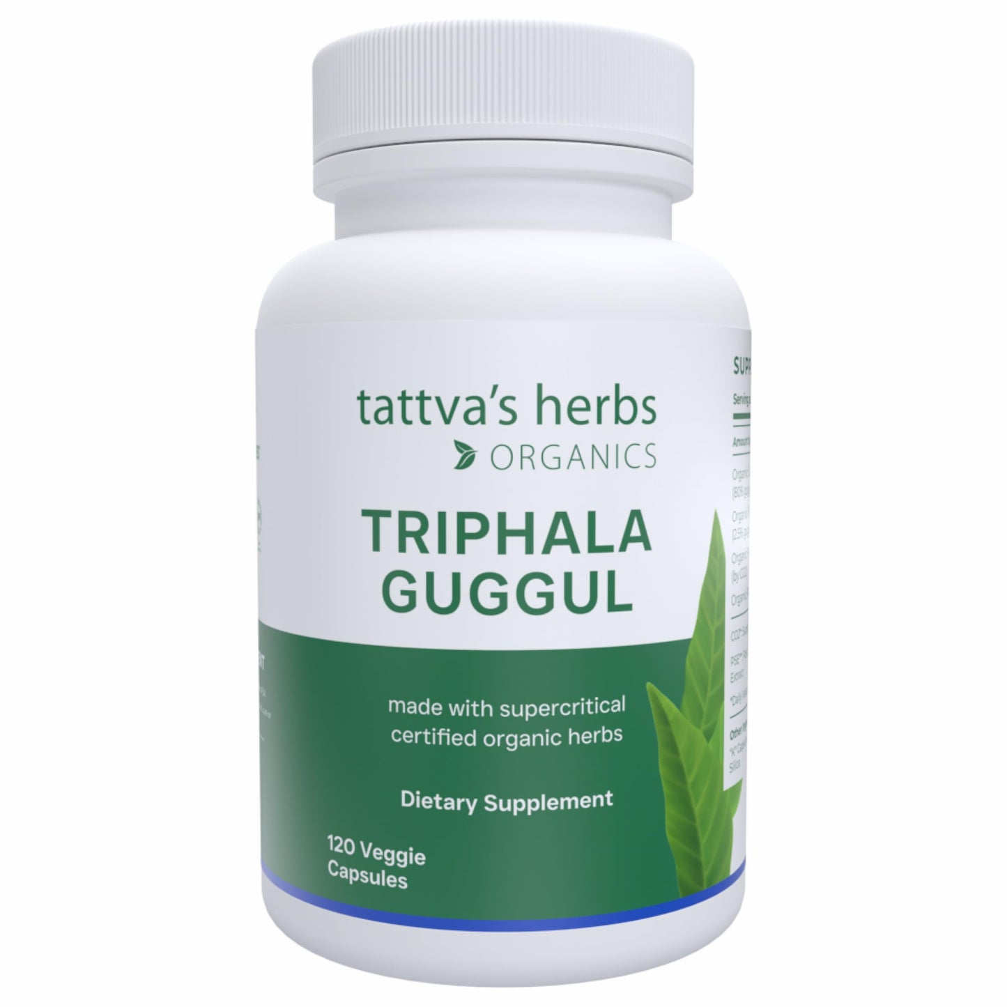 Tattva's Herbs Triphala Guggul Herbal Supplement Capsules, 120 Count