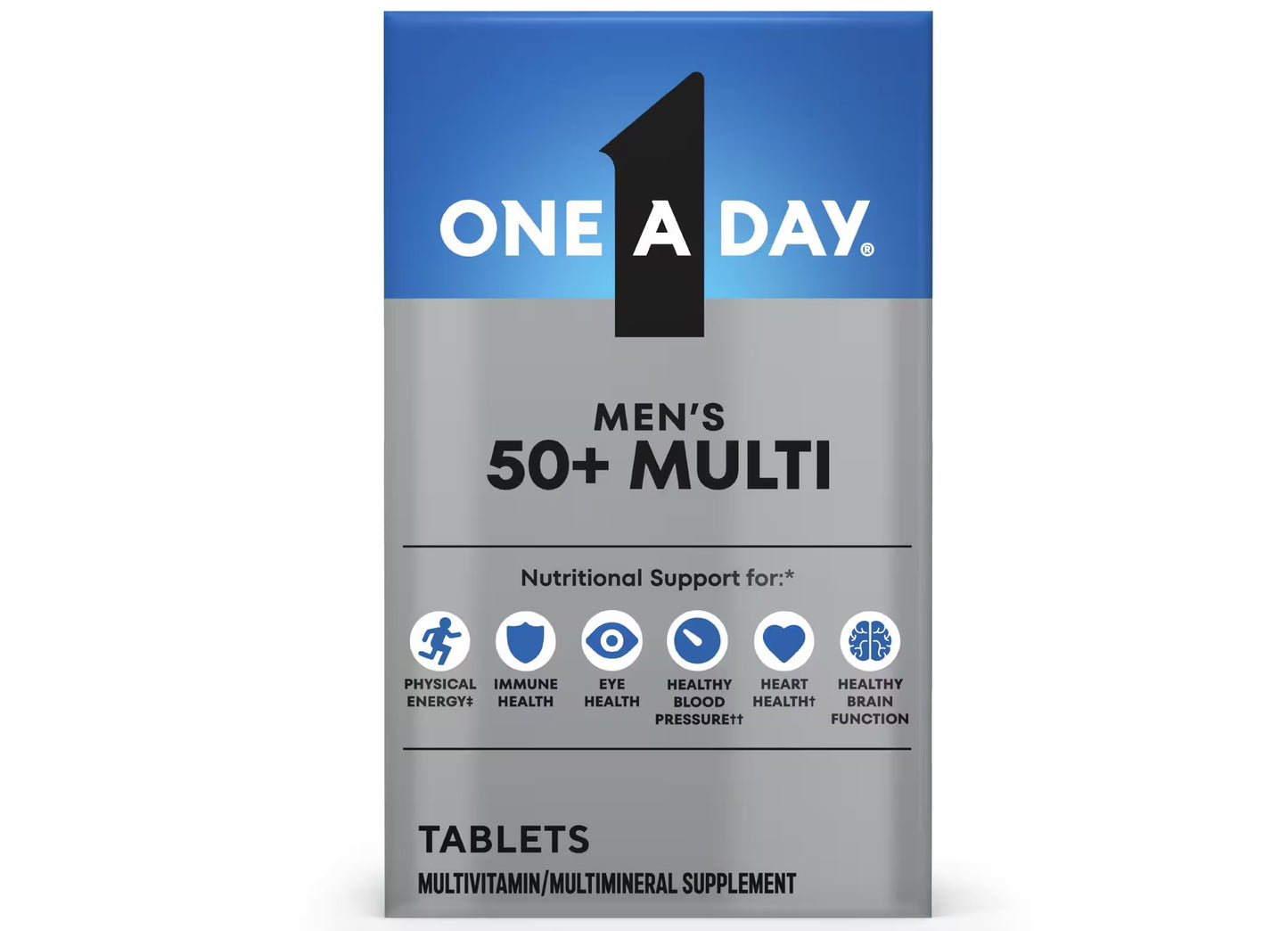 ONE A DAY Men's 50+ Advantage Multivitamins Tablet, 65 Count