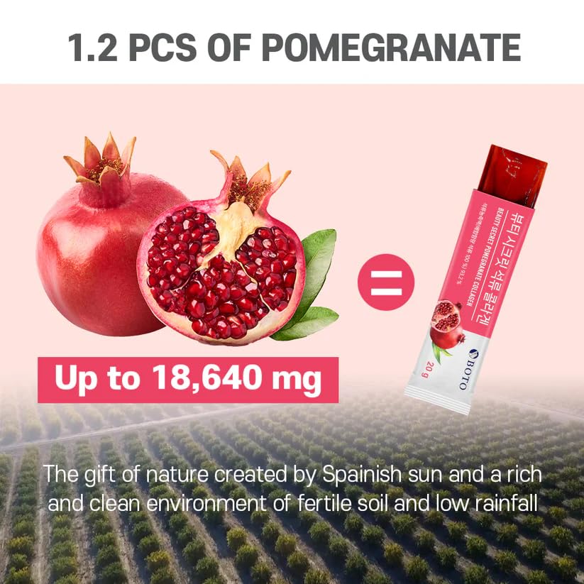 ZIOSTAND BOTO Beauty Secret Pomegranate Collagen Gummy 0.71 oz