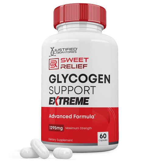 Justified Laboratories Sweet Relief Glycogen Support Extreme Capsule, 60 Count