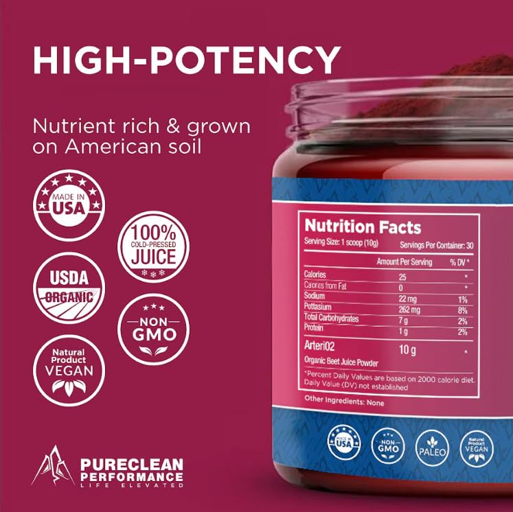 PureClean Performance Beet Premium Beet Juice Powder 10.6