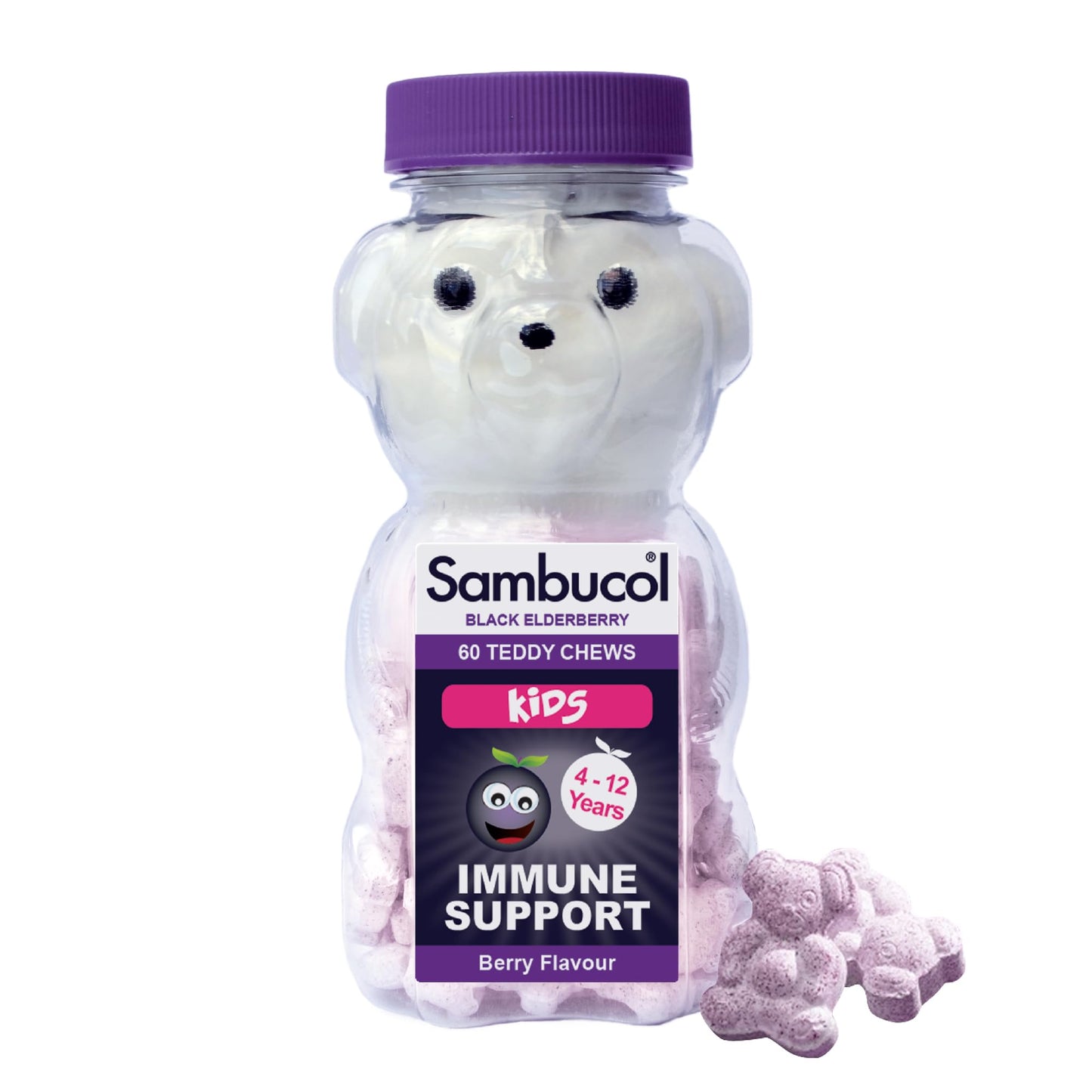 Sambucol Kids Teddies Chewable 60 Count
