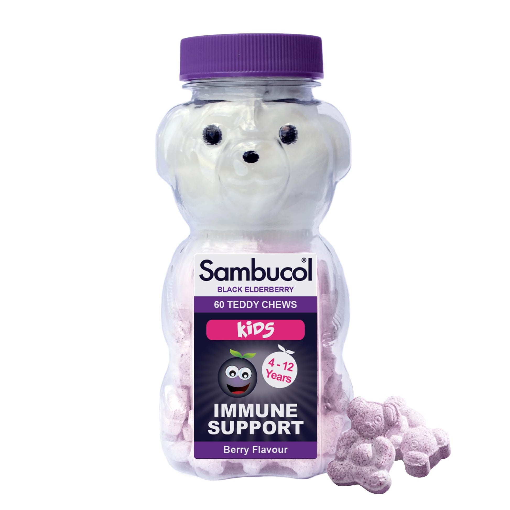 Sambucol Kids Teddies Chewable 60 Count