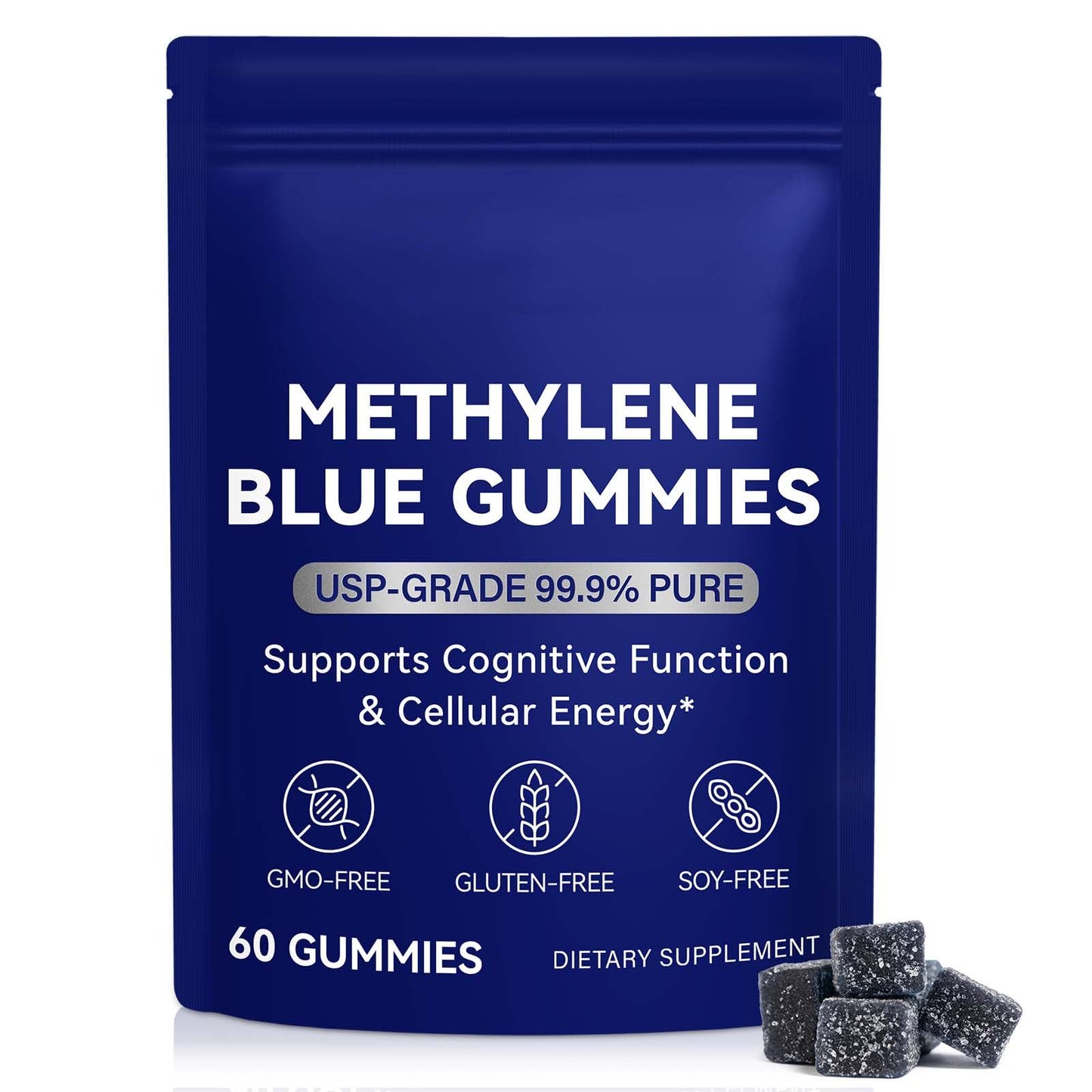VEGONAUD Methylene Blue Gummies 60 Count
