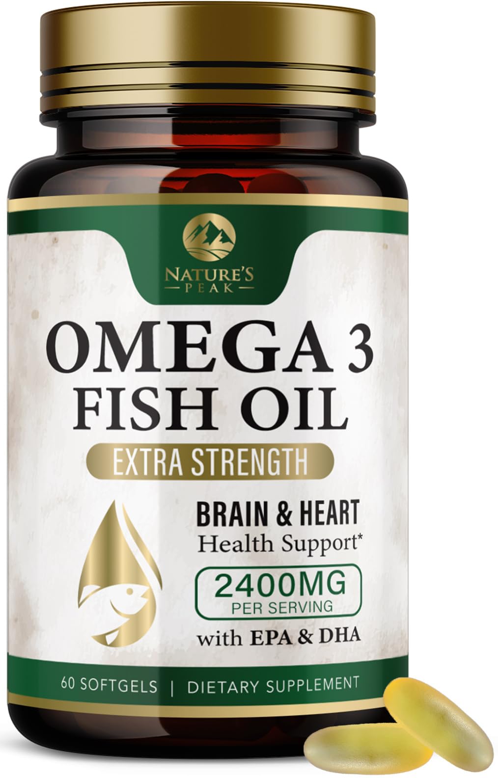 Nature's Peak Omega 3 Fish Oil Softgel 60 Softgels
