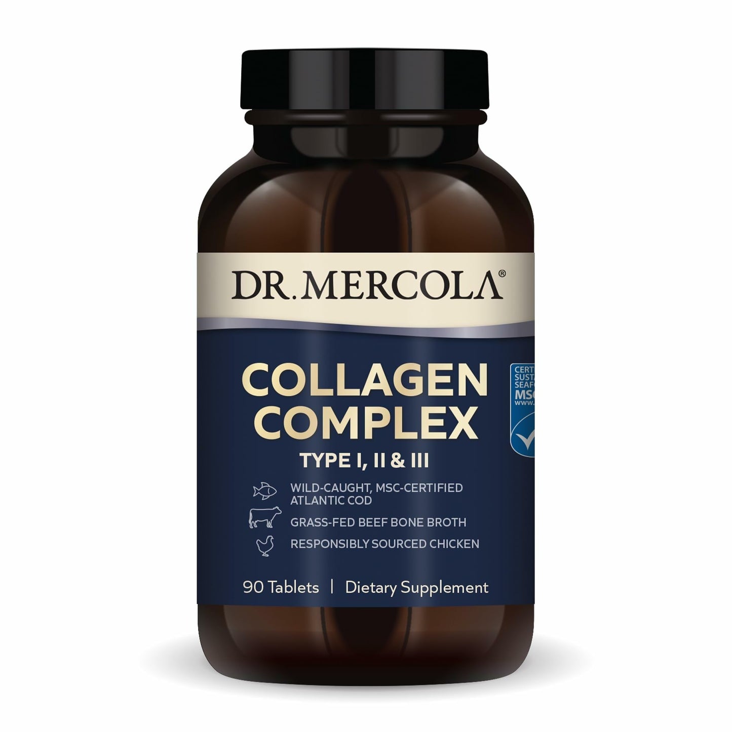 Dr. Mercola Collagen Complex Tablets, 90