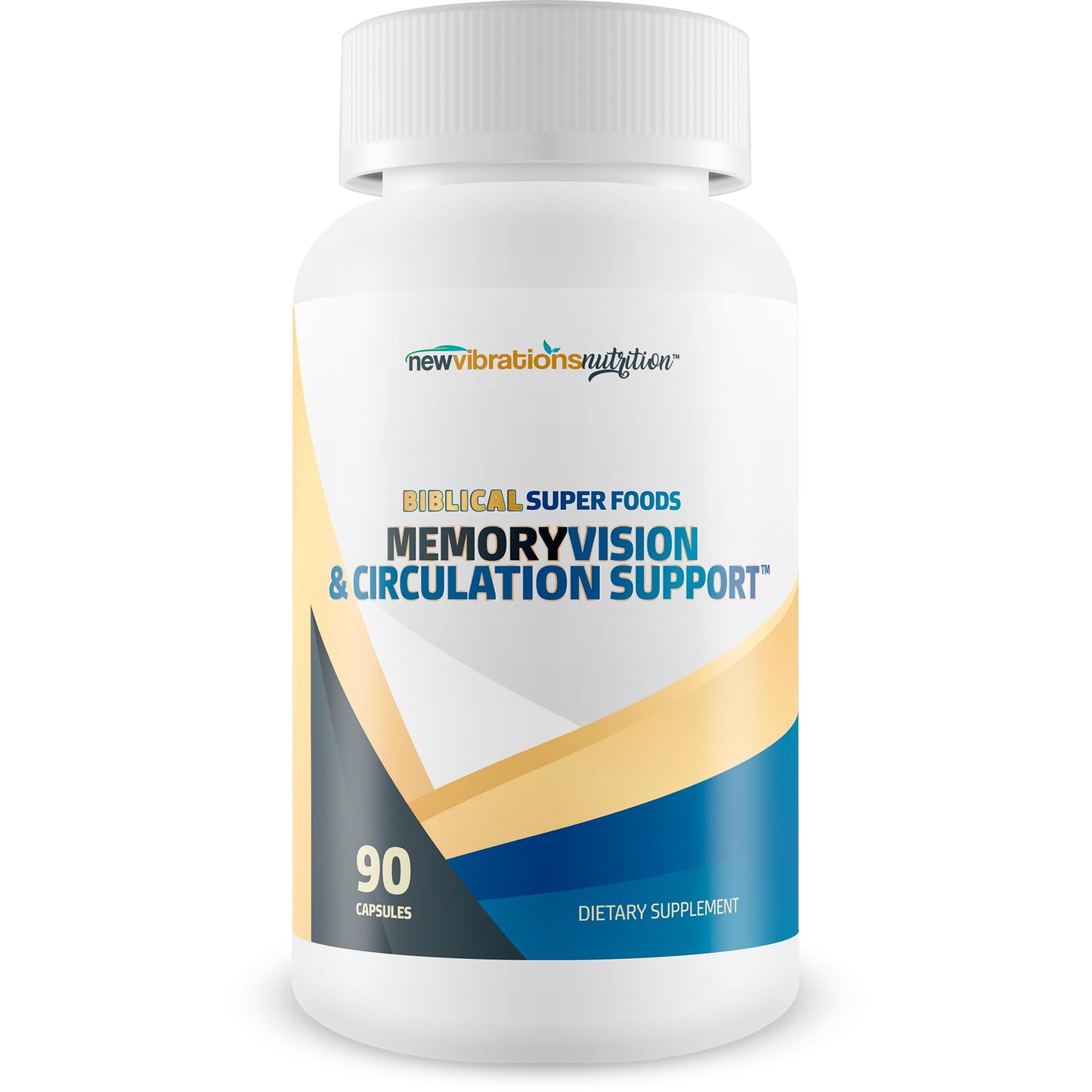 New Vibrations Nutrition Biblical Super Foods Memory, Vision, & Circulation Support Capsule, 90 Count