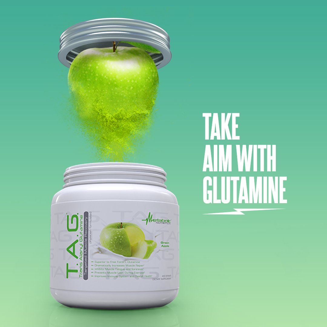 Metabolic Nutrition TAG Trans Alanyl Glutamine 100% L-Glutamine Peptide Powder, 14.1 Ounce