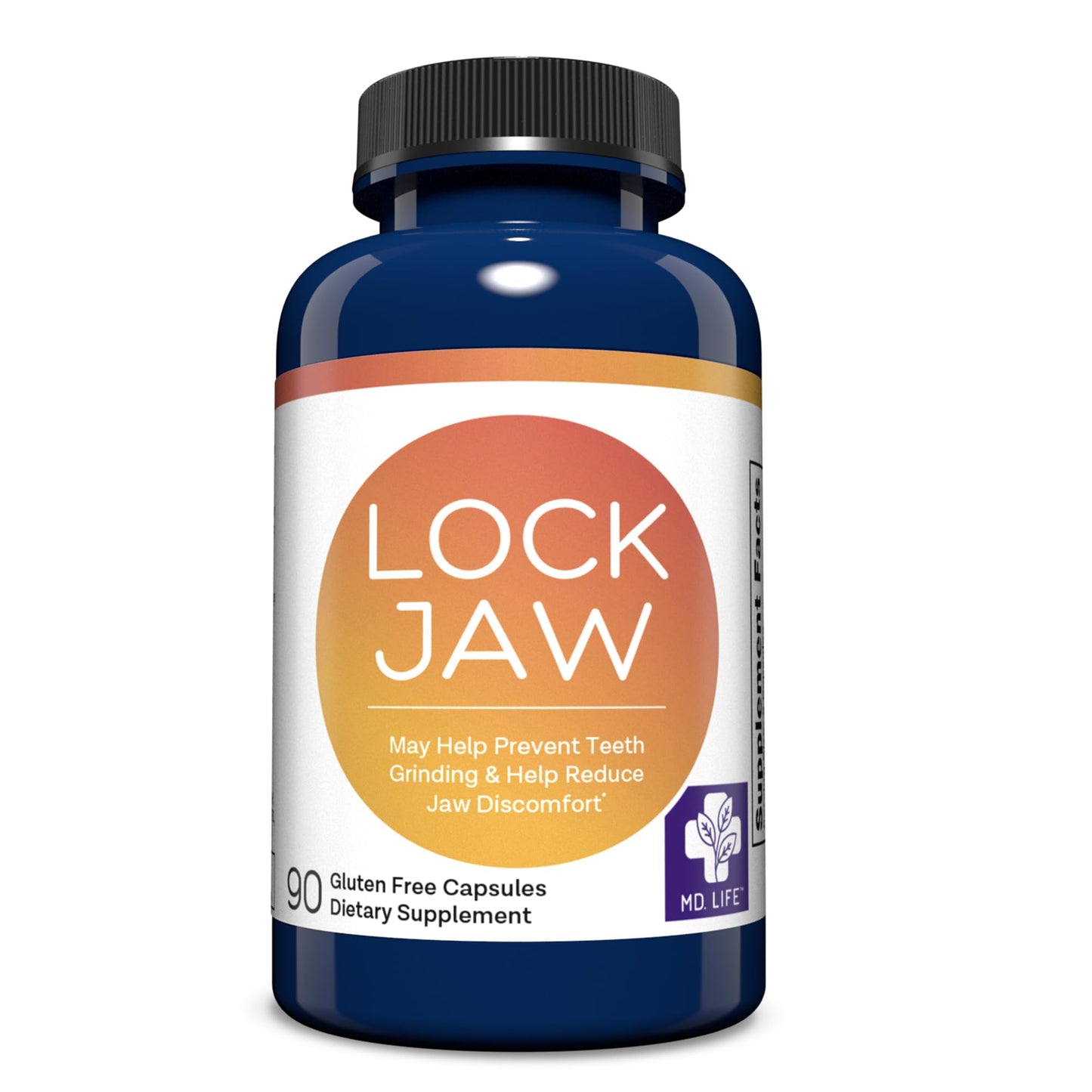 MD.LIFE Lock Jaw Assistance TMJ Relief Support and Jaw Relaxer Supplement Capsules, 90 Count