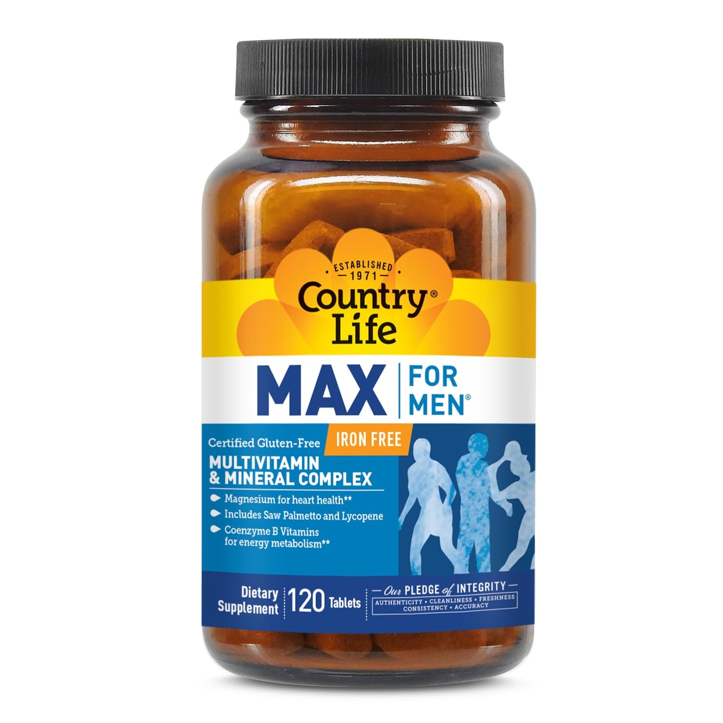 Country Life Max for Men Multivitamin Tablets, 120 Tablets