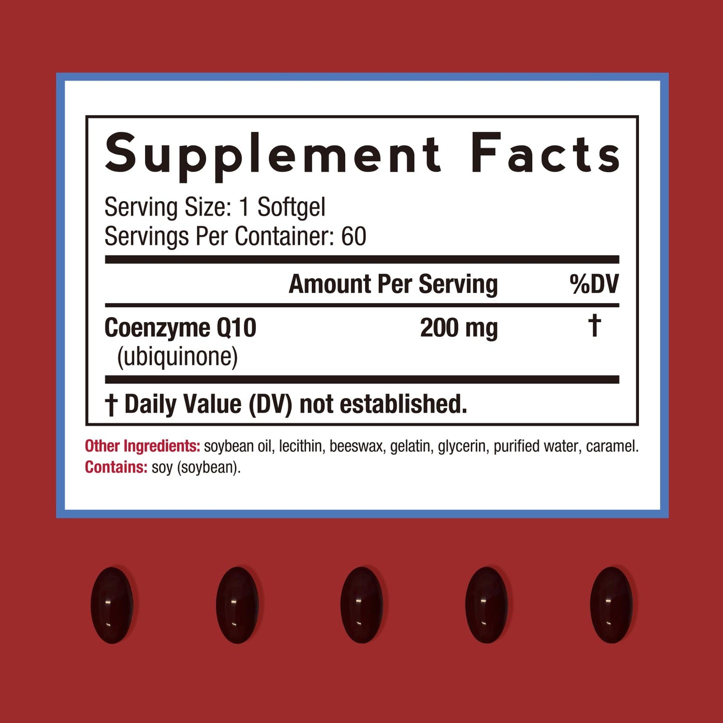 Doctor's Recipes CoQ10 200mg Softgels 60 Count