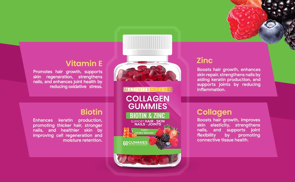 Maximize Within Collagen Vegan Gummies, 60 Gummies