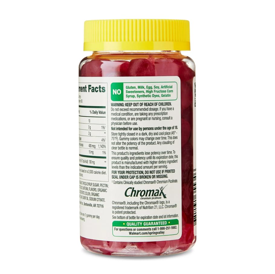 Generic Chromium Picolinate & Apple Cider Vinegar Capsules, 60 Count