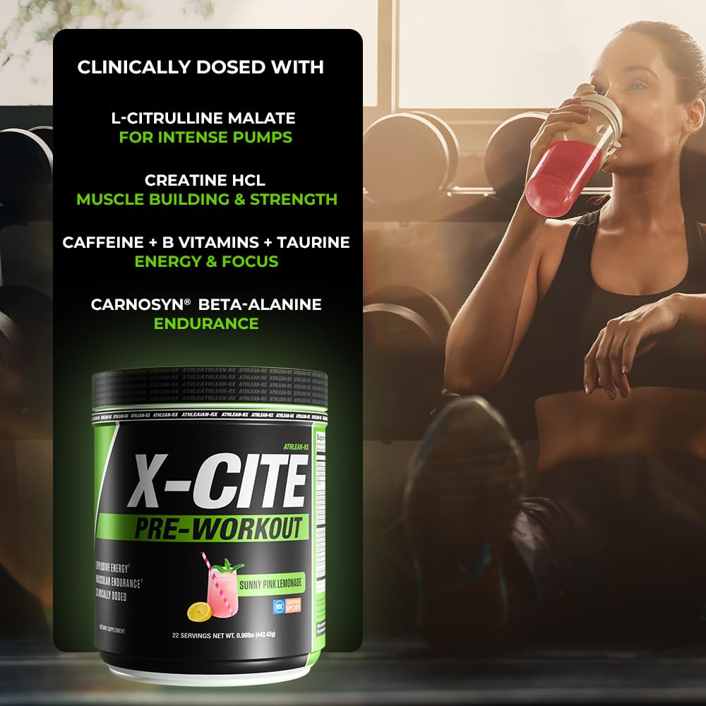 ATHLEAN-RX X-CITE Pre-Workout Powder 18.72 oz