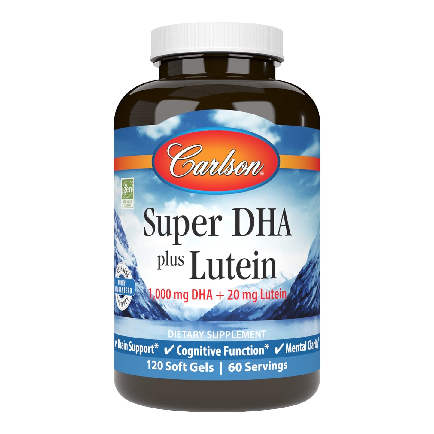 Carlson Super DHA Plus Lutein Softgels 120 Count