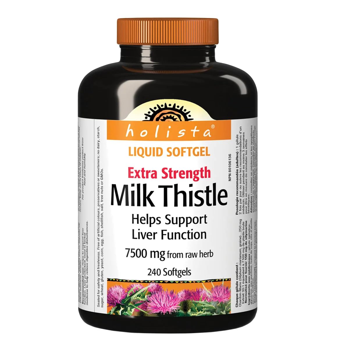 Holista Milk Thistle 250mg Capsules, 1 Capsule