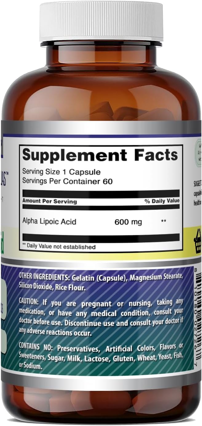Amazing Nutrition Alpha Lipoic Acid Capsule 180 Count