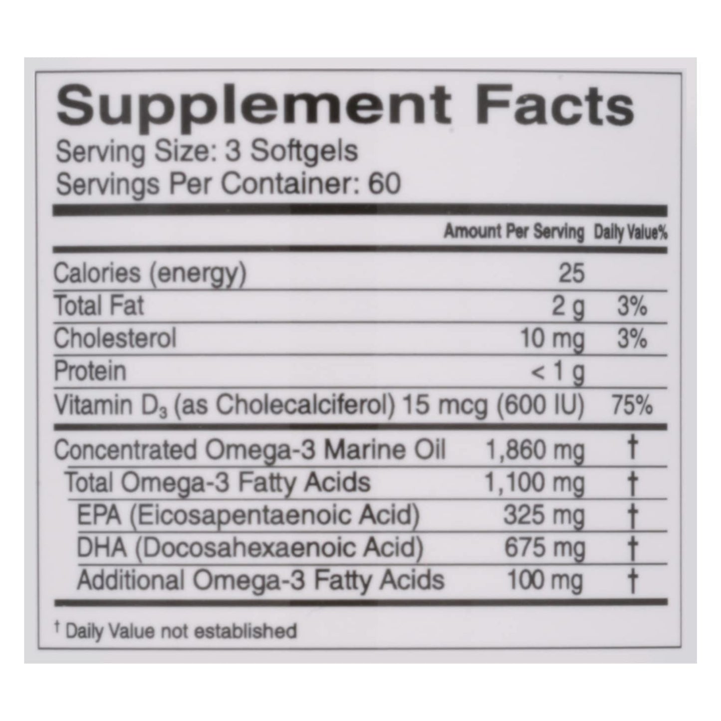 CardioTabs Omega 3 Lemon Minis + Vitamin D3 Capsules, 180 Count