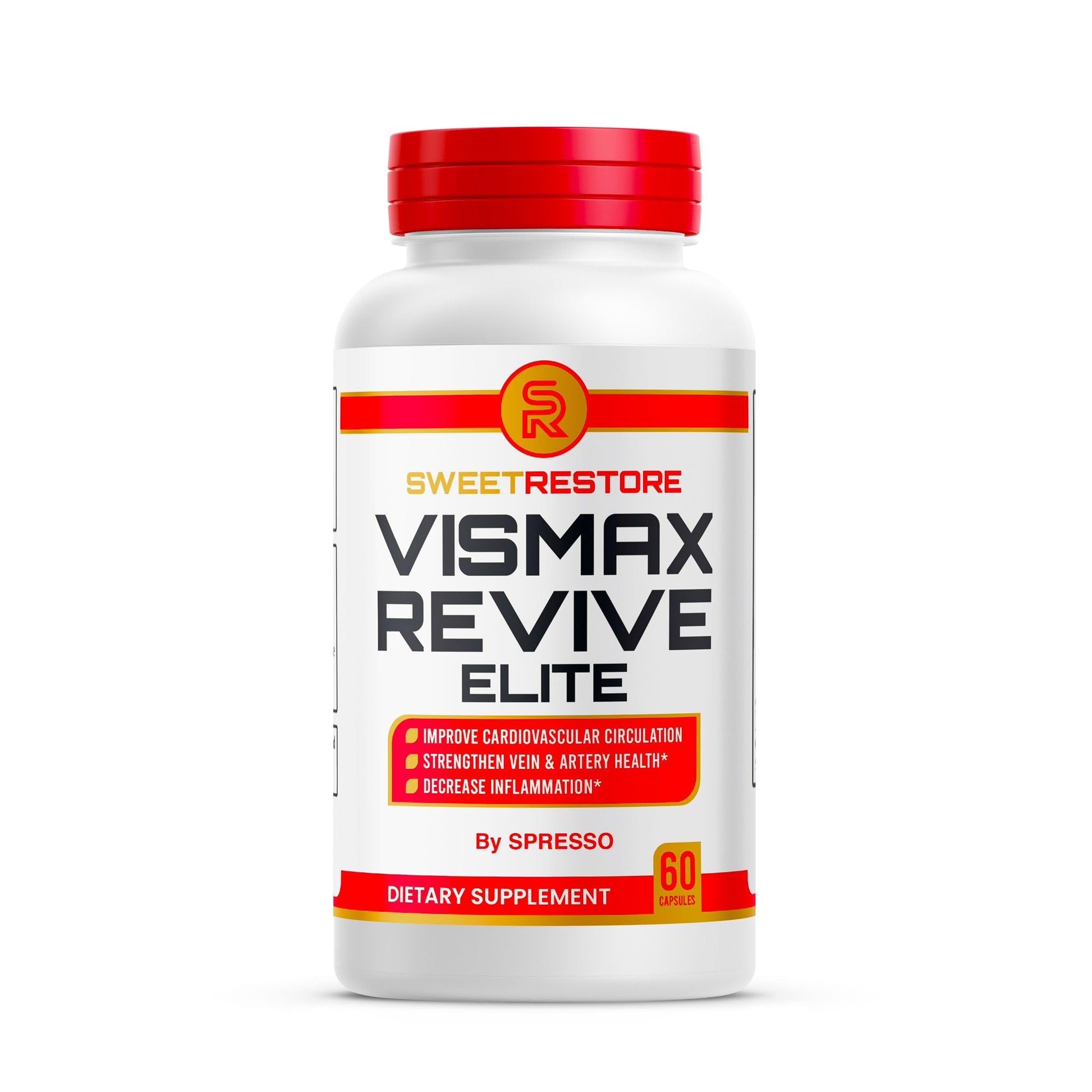 SPRESSO SweetRestore Vismax Revive Elite Capsules, 60 Count