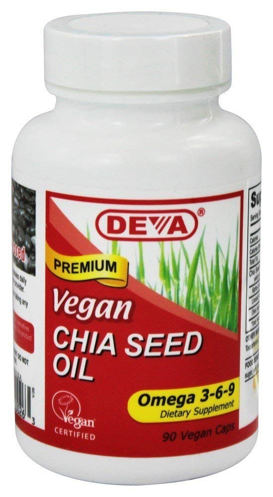 DEVA Vegan Chia Seed Oil Softgel 1 Count