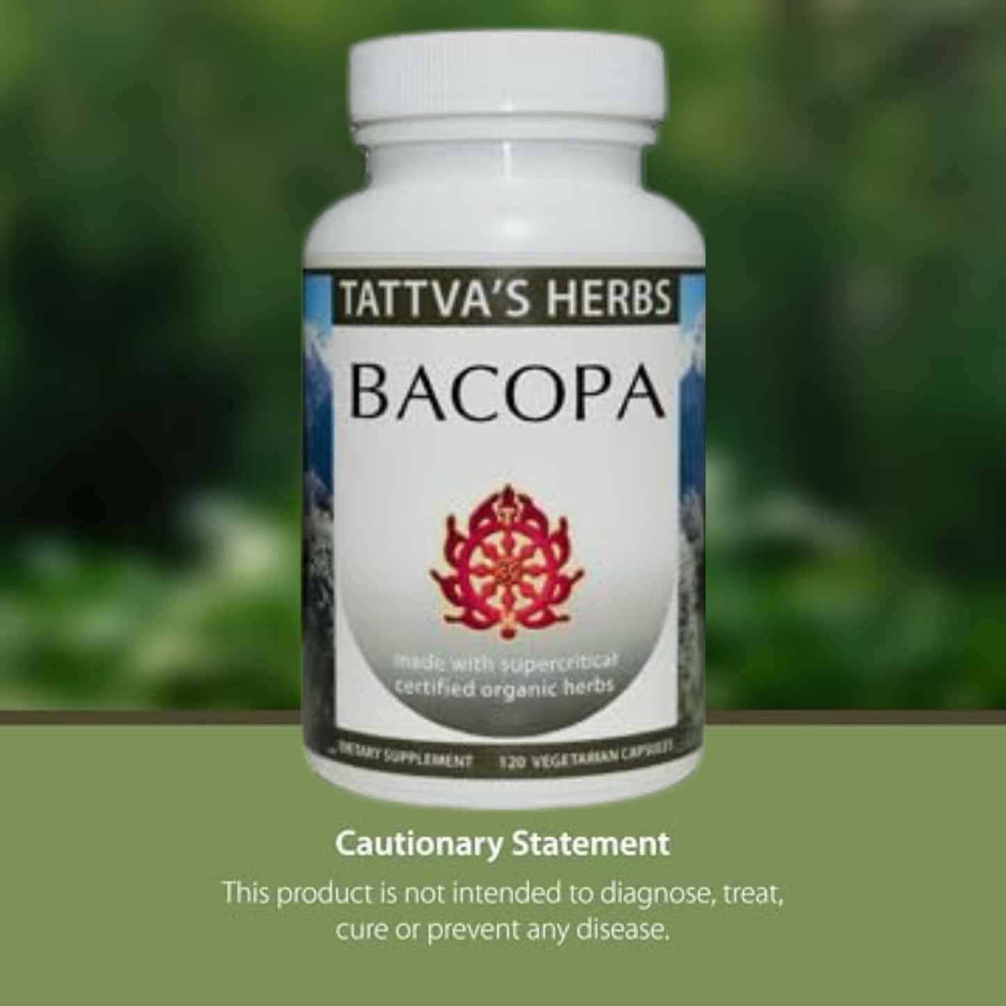 Tattva's Herbs Bacopa Monnieri Supplement Capsule, 120 Count